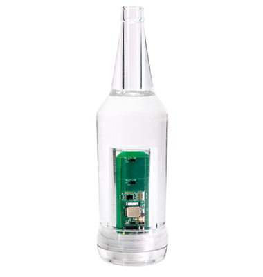 ShockQC sensor bottle for measuring impact