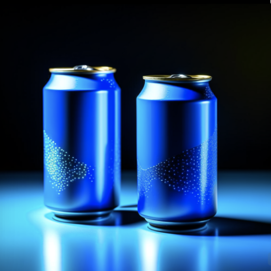 Cans with the same blue Masitek glow to represent sensors
