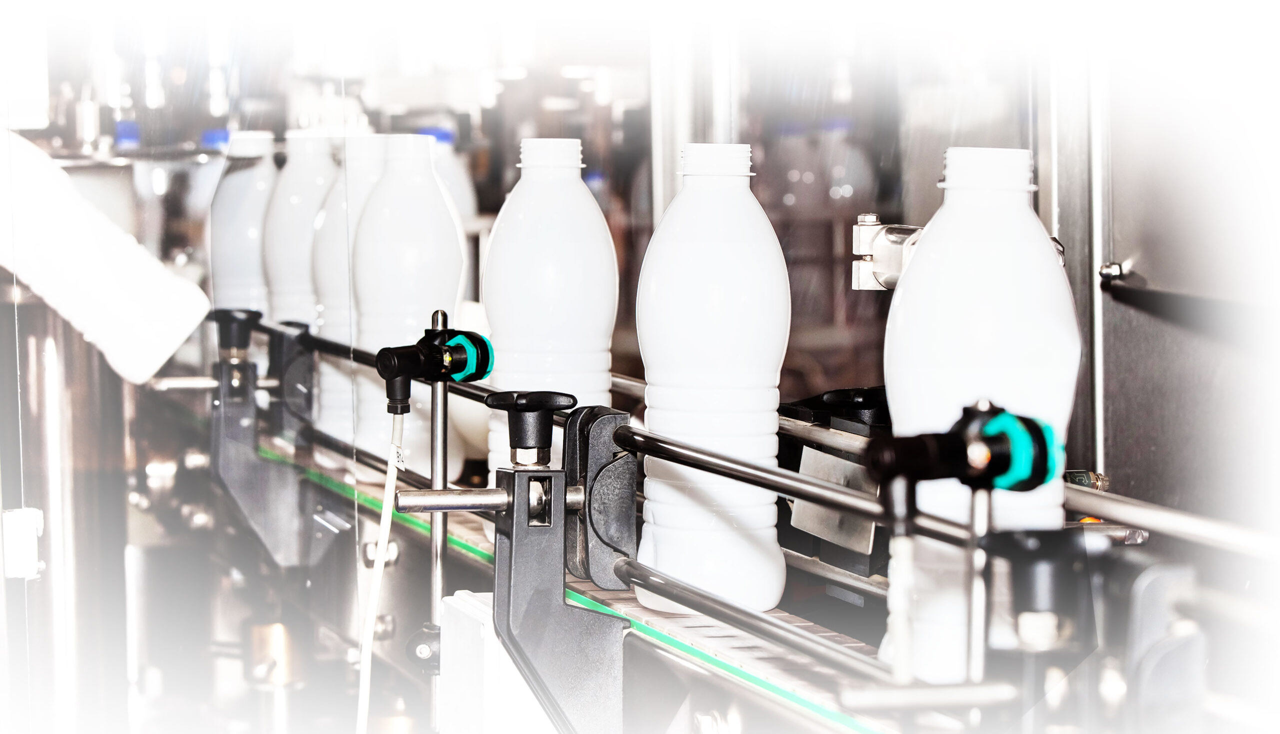dairy and food packaging on production line