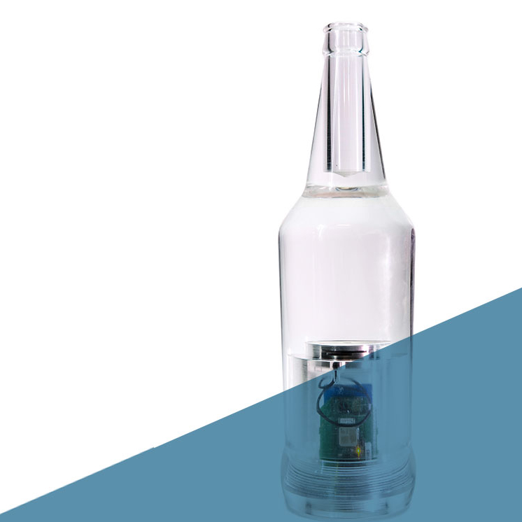 Isolated bottle with Masitek inline sensor 